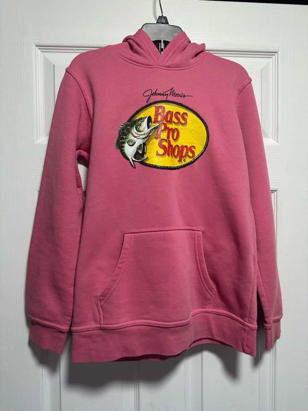 Bass Pro Shops Pink Pullover Hoodie with Fishing Logo
